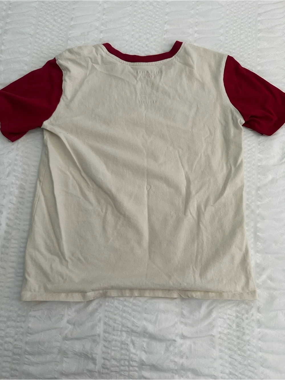 Sanrio Hello Kitty and Friends Kawaii Mart RCream Tee with Red Sleeves Large
